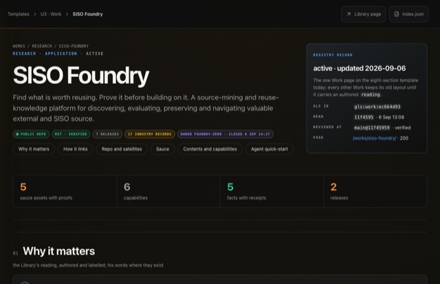 Work rendered in the CRM shell